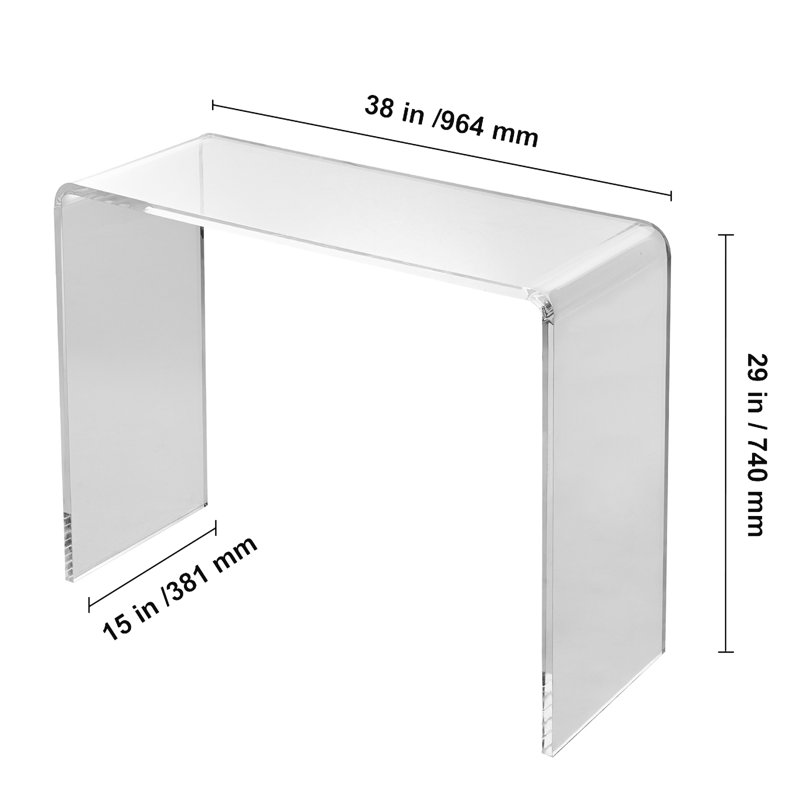 Acrylic Console Table Clear Acrylic End Table Transparent Acrylic Side Table
