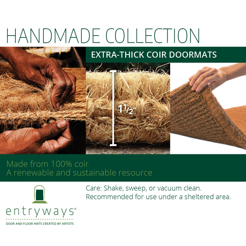 Sturbridge Rainbow Extra – Thick Handwoven Coconut Fiber Doormat