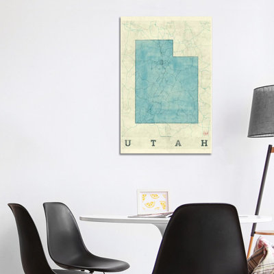 St. Paul Gold Leaf Urban Blueprint Map by Hubert Roguski - Wrapped Canvas Print