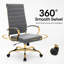 Fauteuil de bureau en cuir Humairaa-1103856401