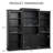 78.75'' 3-Piece Bookcase Set With 5-Color Adjustable LED Ceiling Lights-700359191