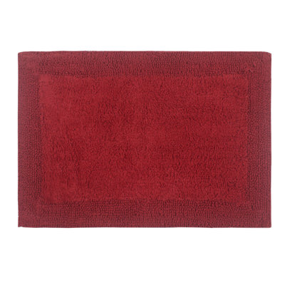 Bruss Luxury Solid Color Bath Rug Reversible