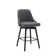 Orfield Modern Swivel Counter or Bar Height Upholstered Armless Bar Stool with Footrest in Wood