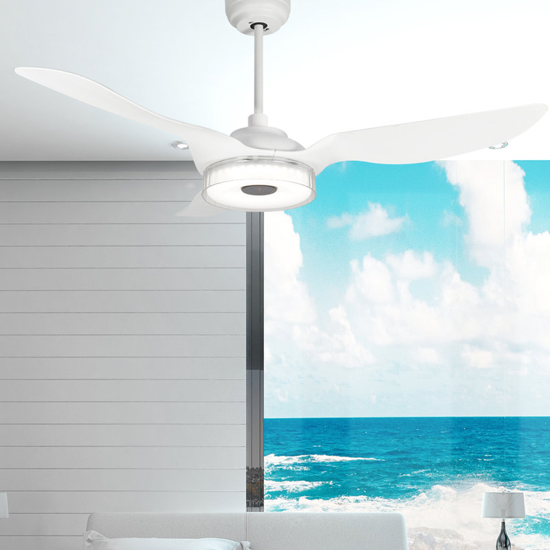 Braylynn 52'' Ceiling Fan with LED Lights, White