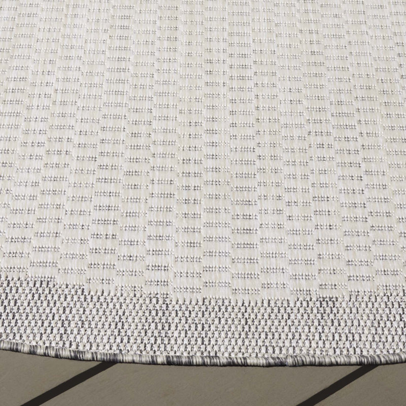 Kayonda Performance Performance Geometric Rug, Round 6'7"