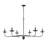 Deonta 6 - Light Dimmable Wagon Wheel Chandelier