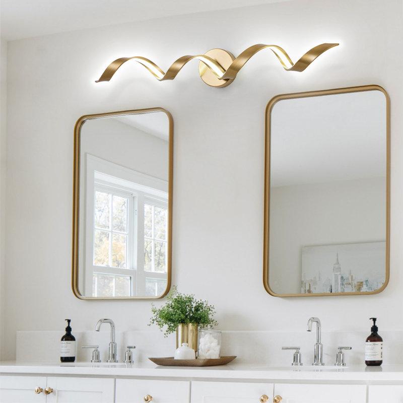 Dimmable Vanity Light, Gold