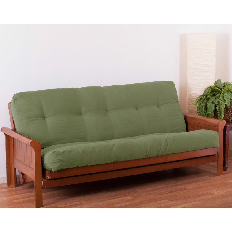Charneco 10'' Cold Foam Futon Mattress Futon  Mattress, Sage, 8", Full