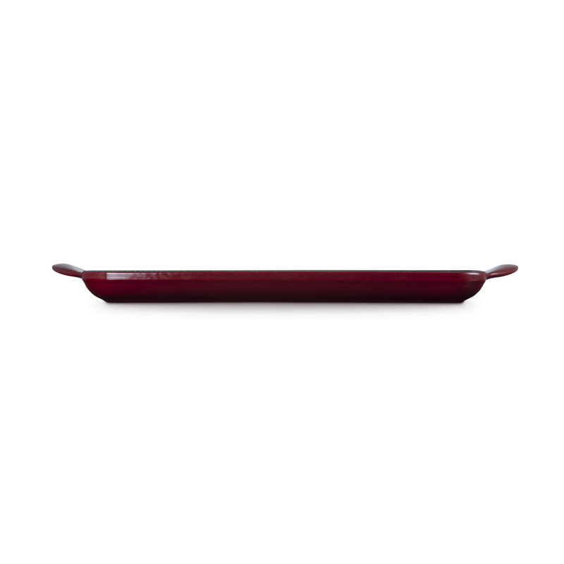 Le Creuset Cast Iron Rectangular Grill 32cm, Garnet