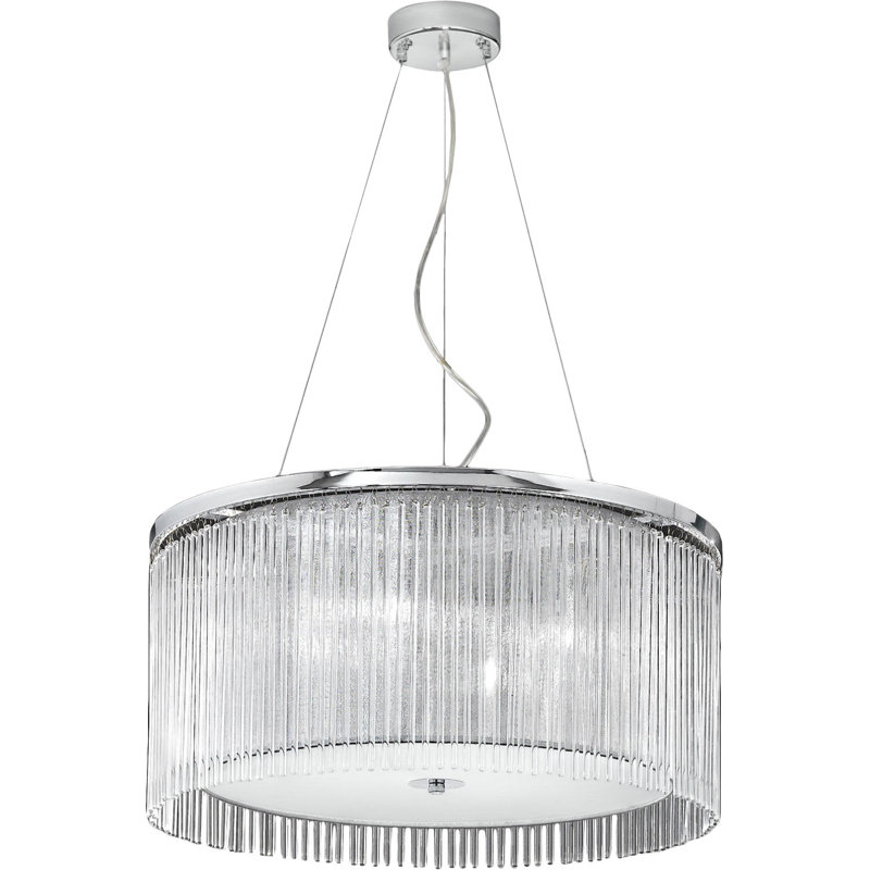 Emmy 4 - Light Chrome Drum Pendant