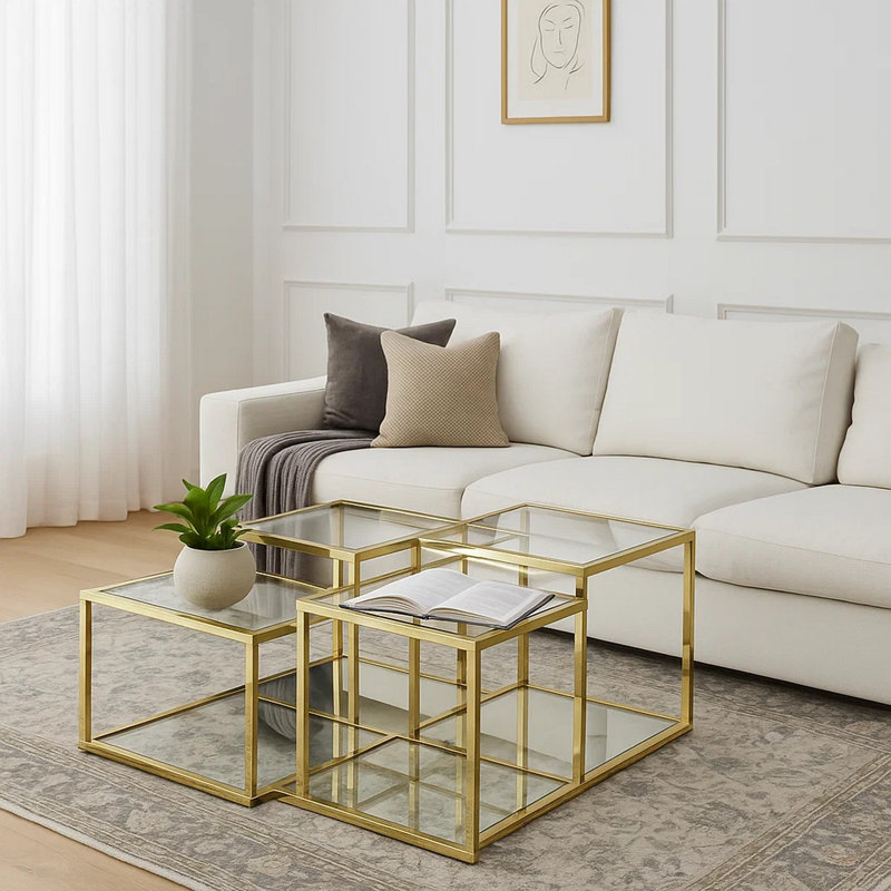 Table basse avec rangement Ebersole