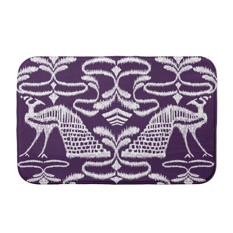Tapis de bain Garold, l 17 po x L 24 po, Mauve