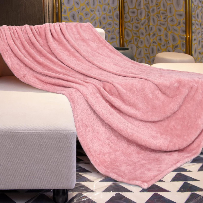 Throw For Bed Light Fleece Soft For Women Girls Cute Home Decor