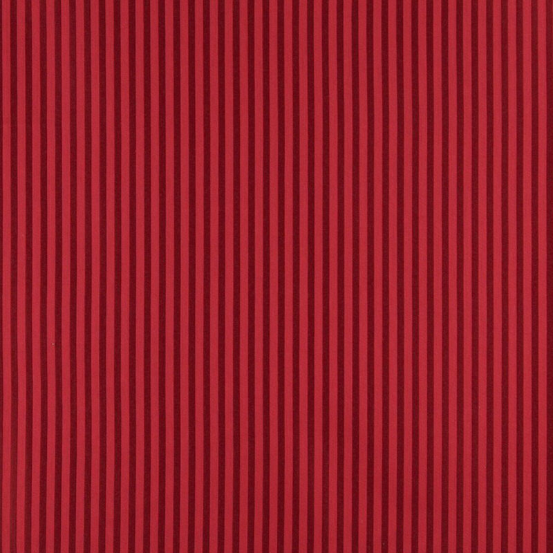 Tissu à fines rayures, Rouge