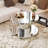 Double-Tier Round Mirror Coffee Table