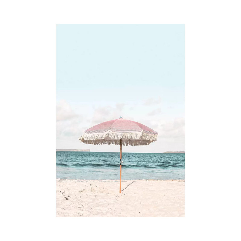 «Pink Umbrella» par Sissi et Seb - photographie sur toile tendue, H 18 po x l 12 po x 1,5 po