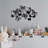 Stylish Black Metal Wall Accessory, 27.6 x 15.7 inches | 100% Metal Construction, Thickness: 0.06 inches | Easy Wall Mount with Back Hook, Lightweight at 1.8 lbs | Perfect for Modern Home Décor & Unique Wall Art-121779406