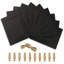 Elestine Black Wicker / Rattan Matte Picture Frame - Set of 10