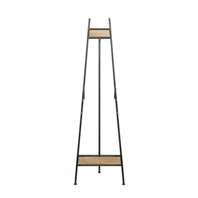 Naxos Black Metal Extra Large Free Standing Adjustable Display Stand Easel w/ Chain Support