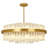 32-light Dimmable Round Crystal Hanging Light Modern Chandeliers
