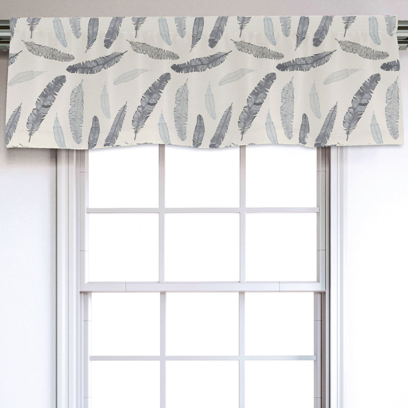 Sateen Animal Print Ruffled Window Valance