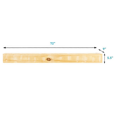 Country Living Wood Fireplace Mantel Shelf