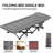 Portable Folding Bed With Side Bags For Outdoor Camping