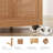 Freestanding Wood Coat Rack with 5 Hooks and Storage Basket-112623932