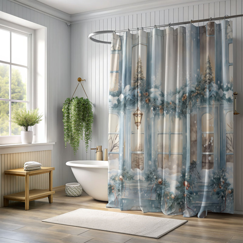 Rideau de douche Holiday Yard - Premium, H 74 po x l 71 po