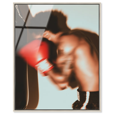 Décoration murale encadrée «Ghost Fighter III» par Notoriart, cadre argenté, H 31 po x l 25 po