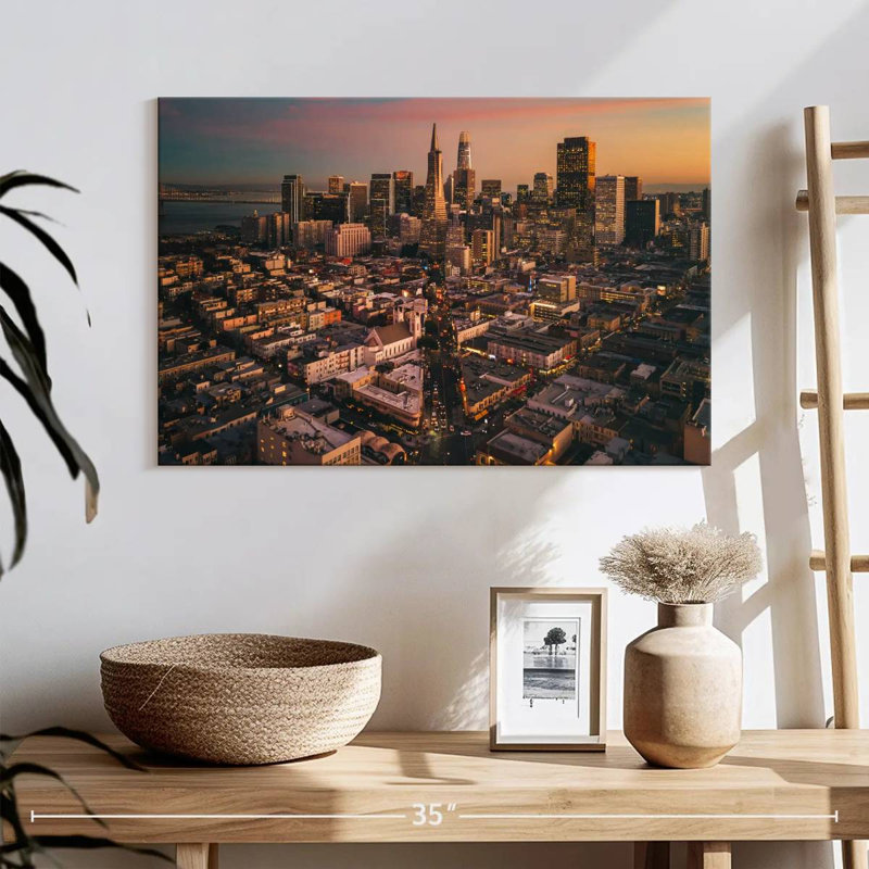 San Francisco Dusk Vibes, H 16 po x l 24 po