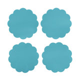 Pink Scallop Acrylic Coaster Set of 4 (3mm)