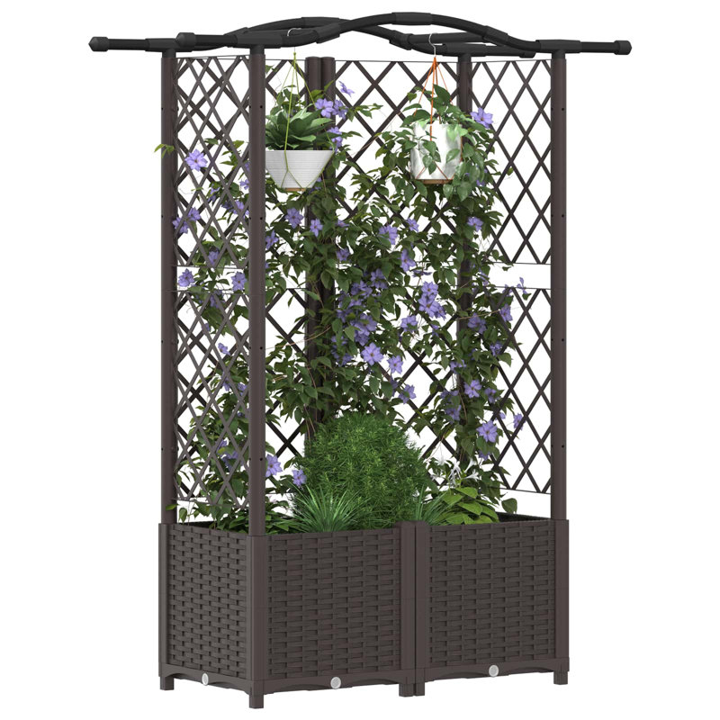 Planter, Brown, 141cm H x 122cm W x 40cm D