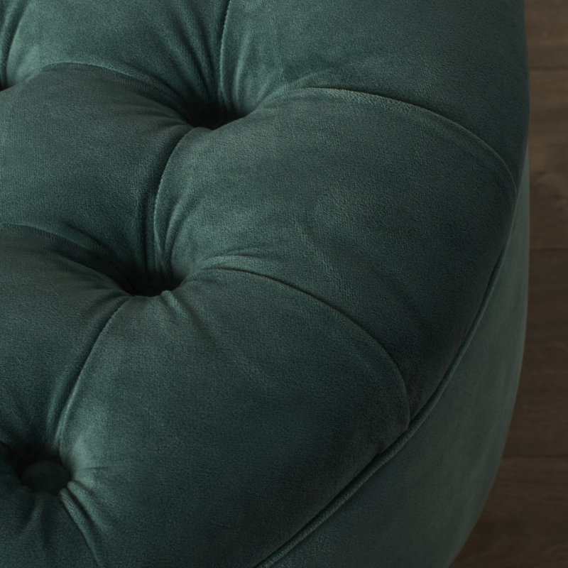 Ronni Velvet Ottoman, Marine