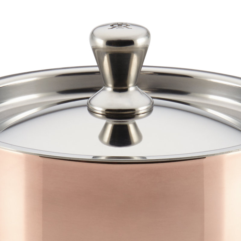 Ruffoni Symphonia 0.65 Qt. Copper Round Casserole, Copper
