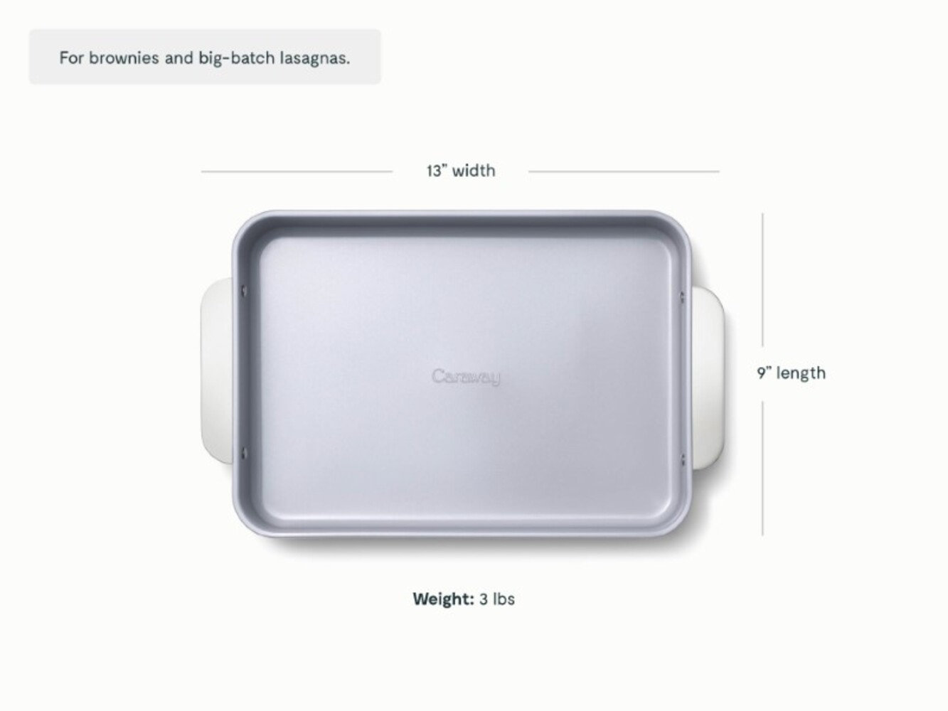 Caraway Nonstick Ceramic Roasting Pan, Cream