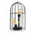 12'' Black Birdcage Decorative Lamp Cordless Accent Light