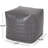 Candy Contemporary Faux Leather Square Pouf-106806852
