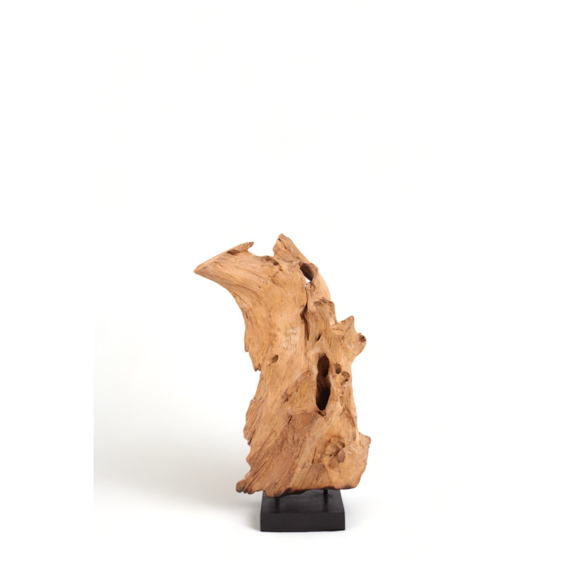 47" Inch Tall Organic Teak Natural Sculpture