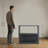 Thalia 33"H 2-Tier MDF Tall Rectangular Bookcase in Charcoal Gray-918611742