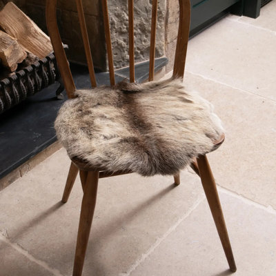 Square Reindeer Hide Chair Pad