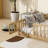Twinkle Modern Floor Bed Set With Door, Rubber Wood And Safety Guardrails-115630467-115630471