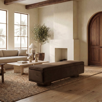 Banc de rangement rabattable