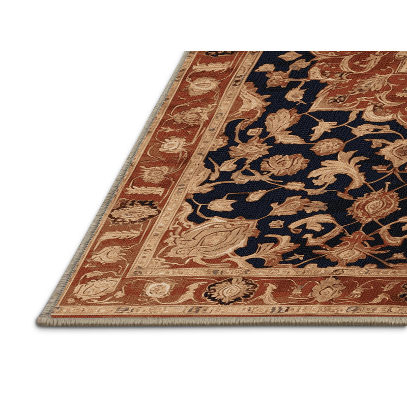 Machine Washable Persian Brown Area Rug, Rectangle 2' x 3'