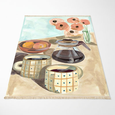 5' X 8' Artistic Morning Brew Area Rug