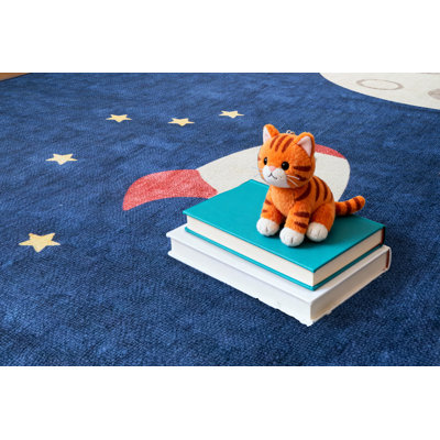Tapis bleu Trym