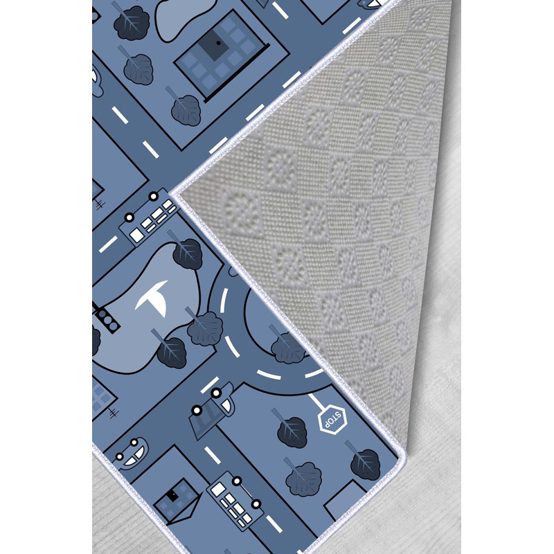 Luxurious Woven Carpet, 3D Digital Printed, 4.0 x 5.9 ft | 100% Polyester, Antibacterial & Non-Slip Underside | Pile Height: 0.3 in, Top Pile Weight: 4.9 oz | Machine Washable, Perfect for Living Room & Bedroom Decor