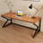 Cherry wood color Rectangle Solid Wood Desks-107235155