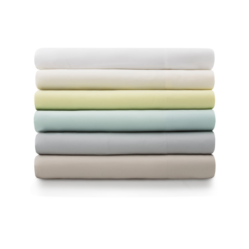 Kera Rayon from Bamboo Sheet Set, Blue, Split King Sheet Set with 2 Pillowcases