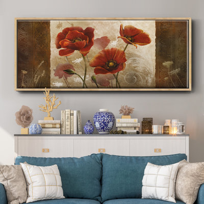 Poppy Morning - toile encadrée